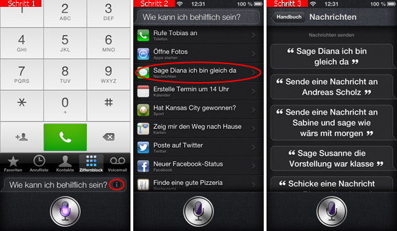 Siri-Befehle auf dem iPhone anzeigen lassen