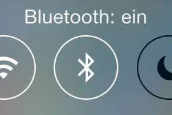 Bluetooth-Shortcut auf dem iPhone