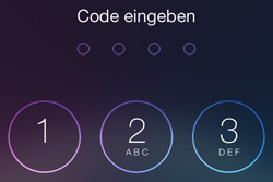 Code-Sperre auf dem iPhone