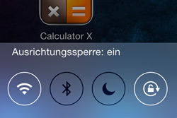 Rotationssperre auf dem iPad