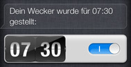 Wecker mit Siri auf eine bestimmte Uhrzeit stellen