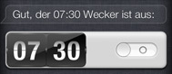 Wecker mit Siri ausschalten