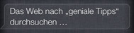 Mit Siri im Internet suchen