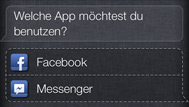 Facebook mit Siri öffnen