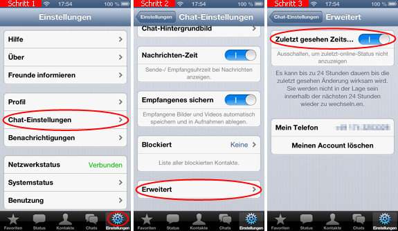 Whatsapp online bei sehen blockiert WhatsApp: Was