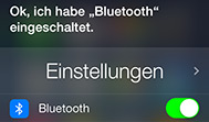 Bluetooth mit Siri aktivieren