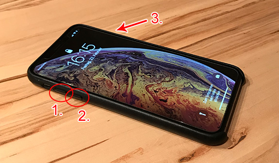 Hard-Reset des iPhone X