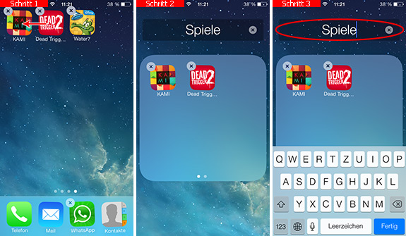 Iphone Apps Gruppieren Und In Ordner Verschieben