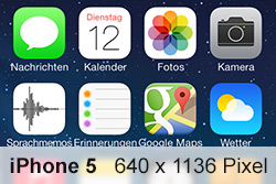 iPhone 5 Auflösung