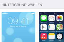 iPhone-Hintergrund genau anpassen bei iOS7