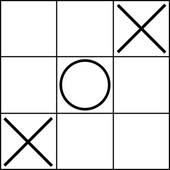 Eckentrick beim Tic-Tac-Toe