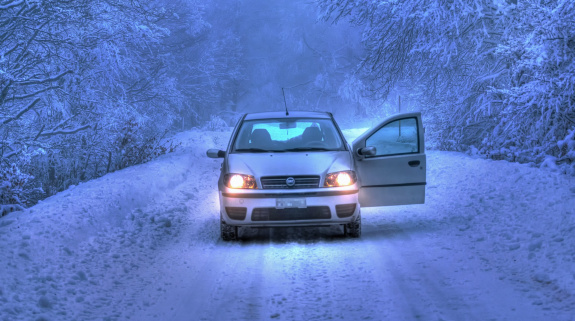 Auto im Winter