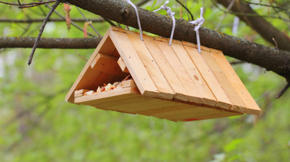 Vogelhäuschen selbstgebastelt